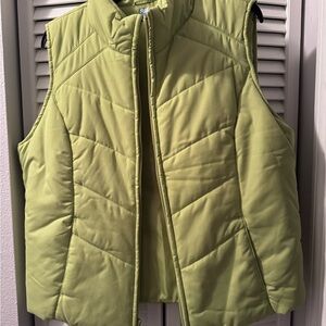 Sleek Olive Puffer Vest